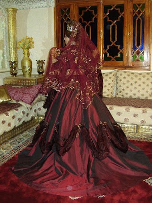 سحر التكشيطة المغربية  حمراء للعروس3
